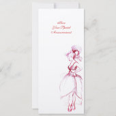 PROGRAMME DE FÊTE D'ANNIVERSAIRE SWEET 16 ROUGE RO (Dos)