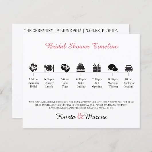 Programme de Fête des mariées d'icônes (Devant / Derrière)