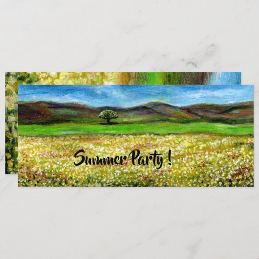 PROGRAMME DE FÊTE ESTIVALE ARBRE SOLITAIRE, CHAMP (Devant / Derrière)