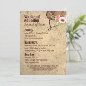 Programme de fête thématique floral rustique Cowgi (Debout devant)