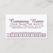 programme de fidélité au style emo (Devant)