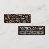 programme de fidélité aux grains de café (Devant / Derrière)