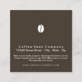 programme de fidélité café carré (Devant)