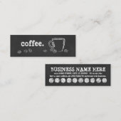 Programme de fidélité de CRAIE de TASSE de CAFÉ (Devant / Derrière)