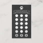 Programme de fidélité de patte d'animal familier (Dos)