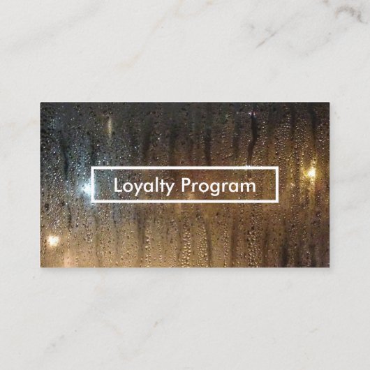 programme de fidélité de pluie d'automne (Dos)