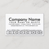 programme de fidélité de pluie d'automne (Devant)