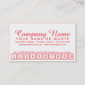 programme de fidélité de smoothie de fruit (Devant)