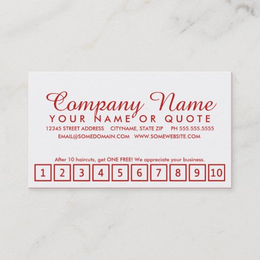 programme de fidélité de style d'emo (Devant)