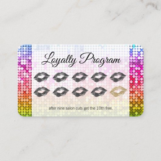 Programme de fidélité / Séquin coloré / Beauté (Devant)