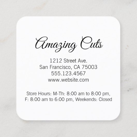 Programme de fidélité / Styliste (Dos)