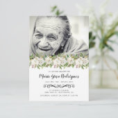 Programme de fleurs de service photo funéraire (Debout devant)