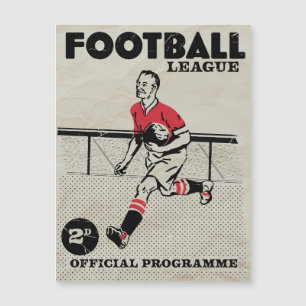 Programme de football vintage