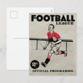 Programme de football vintage (Devant / Derrière)