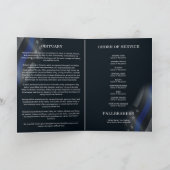 Programme de funérailles bifold mémorial de police (Intérieur)