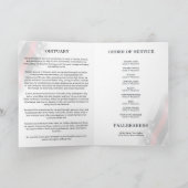 Programme de funérailles bifold Mémorial des pompi (Intérieur)