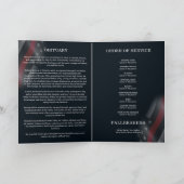 Programme de funérailles bifolio en mémoire des po (Intérieur)