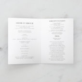 Programme de funérailles élégant avec mémorial pho (Intérieur)