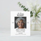 Programme de funérailles élégant et moderne en pho (Debout devant)