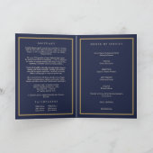 Programme de funérailles mémorial avec photo en bl (Intérieur)