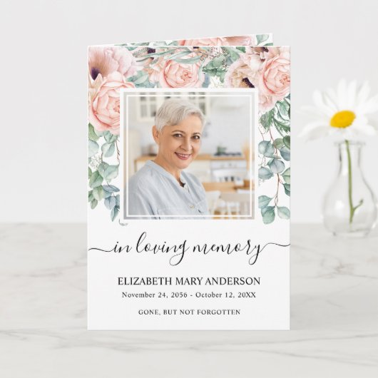 Programme de funérailles mémorial floral rose (Petite plante)