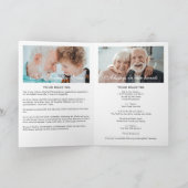 Programme de funérailles/mémorial moderne plié pou (Intérieur)