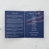 Programme de funérailles militaires avec drapeau (Intérieur)