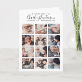 Programme de funérailles plié moderne 16 photos (Devant)