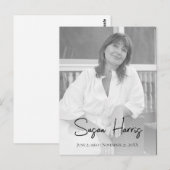 Programme de funérailles pour une célébration mode (Devant / Derrière)