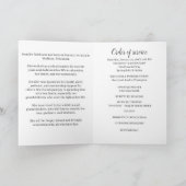 Programme de Funérailles Service Mémorial de l'Ang (Intérieur)