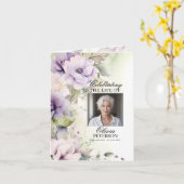 Programme de funérailles violettes de lavande | PH (Fleur jaune)