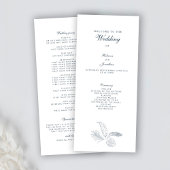 Programme de jour de mariage de la feuille tropica