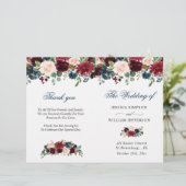 Programme de la cérémonie de Mariage Blue Blush de (Debout devant)