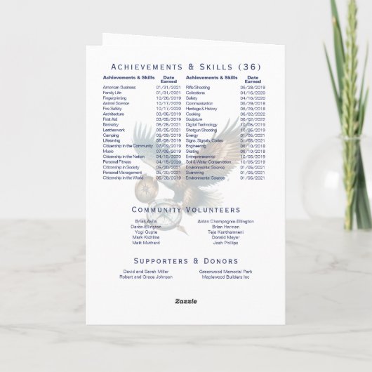 Programme de la Cour d'Honneur (Dos)