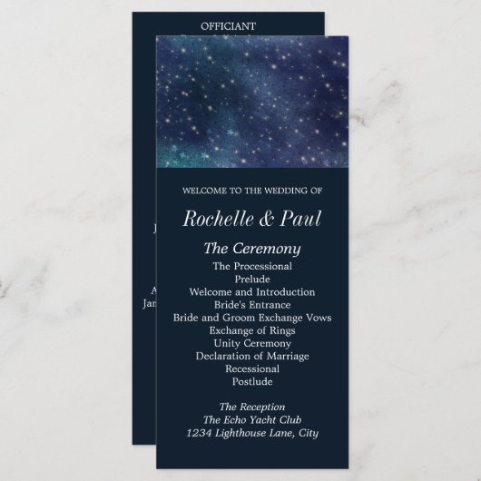 Programme de la marine de nuit des étoiles céleste (Devant / Derrière)