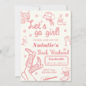 Programme de l'enterrement de vie de jeune fille à (Devant)