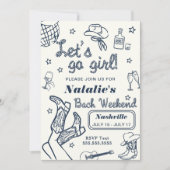 Programme de l'enterrement de vie de jeune fille à (Devant)