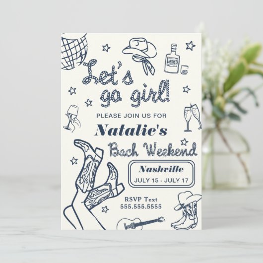 Programme de l'enterrement de vie de jeune fille à (Debout devant)