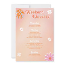 Programme de l'enterrement de vie de jeune fille D