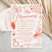 Programme de l'enterrement de vie de jeune fille d