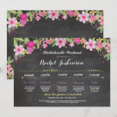 Programme de l'enterrement de vie de jeune fille I (Devant / Derrière)