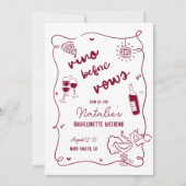 Programme de l'enterrement de vie de jeune fille V (Devant)