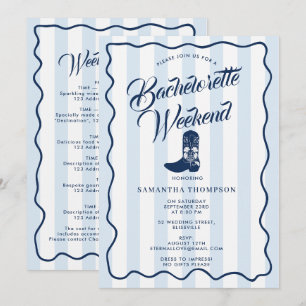 Programme de l'enterrement de vie de jeune fille W