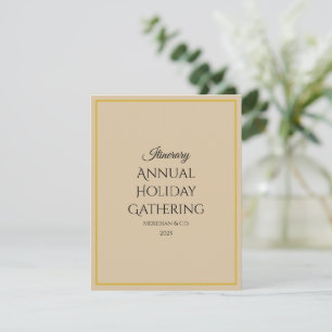 Programme de l'événement de Noël Holiday Luxe It