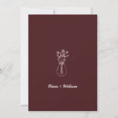 Programme de l'ordre des événements de mariage en (Dos)