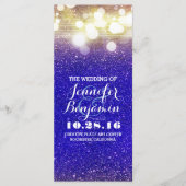 programme de lumières à cordes bleu et or (Devant)