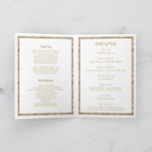 Programme de luxe classe or blanc paillettes glamo (Intérieur)