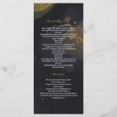 programme de marbre noir et or (Dos)