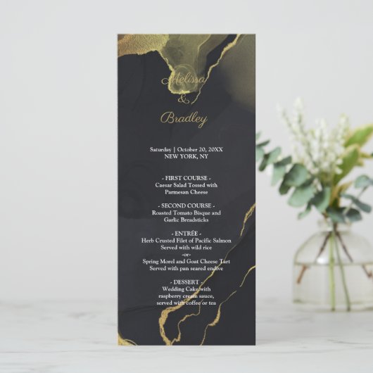 programme de marbre noir et or (Debout devant)