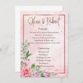 Programme de mariage (Devant / Derrière)